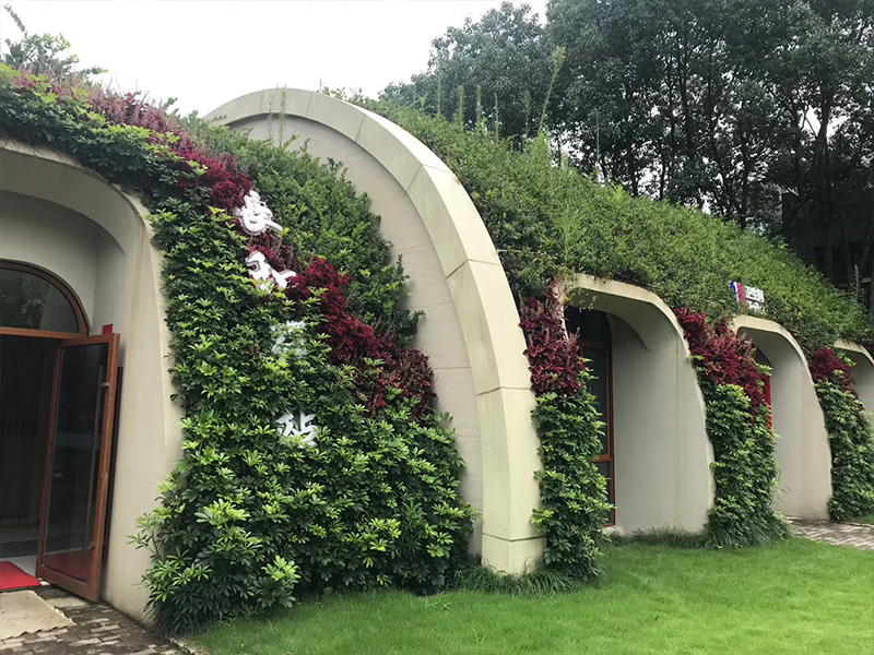 垂直綠化立體植物墻_室外公園生態植物墻_綠化生態植物墻-綠飾界市政園林綠化施工