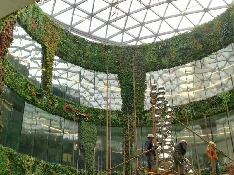 k11商場室內植物墻_大型商場植物墻_森系自然植物墻-盡在綠飾界仿真植物墻廠家